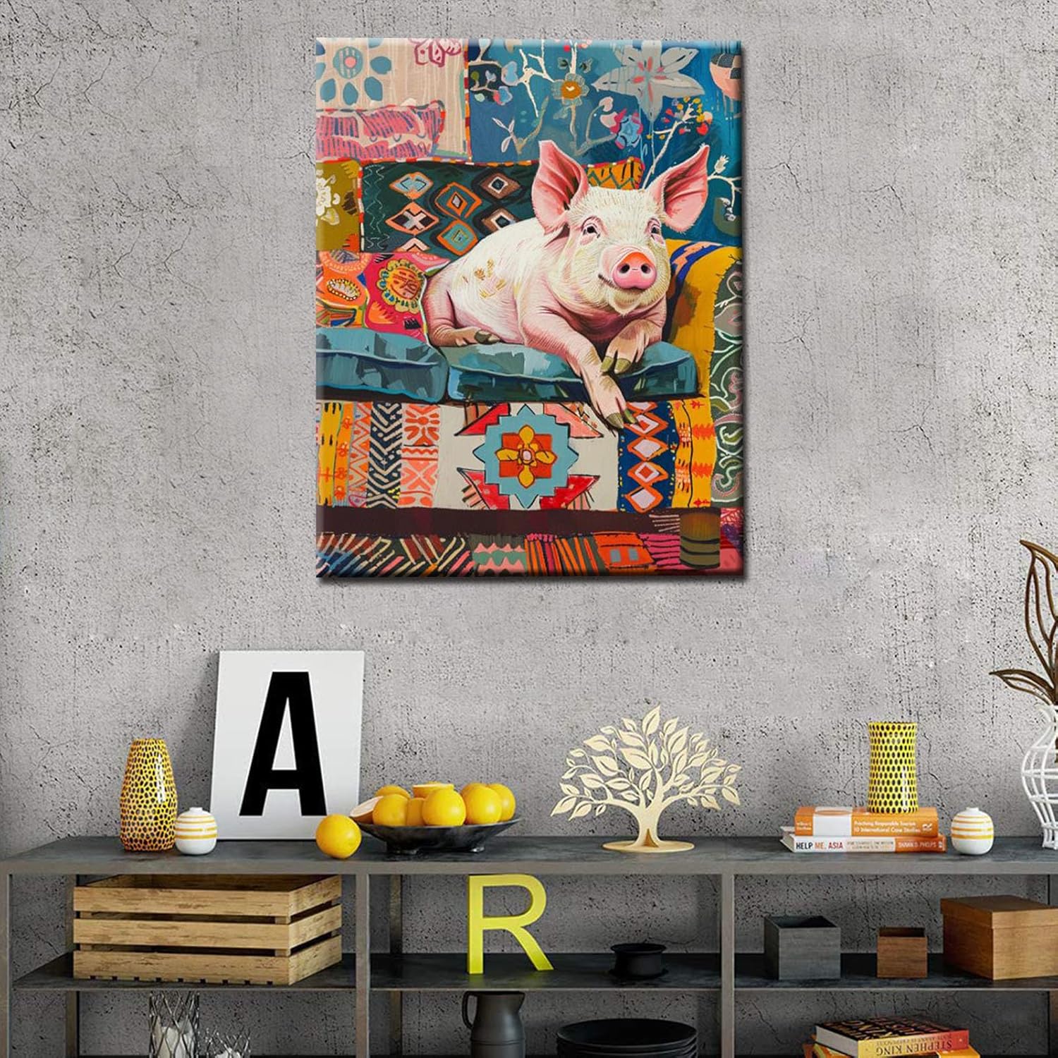 tucocoo-schwein-auf-sofa-malen-nach-zahlen-40x50-tiere image 3