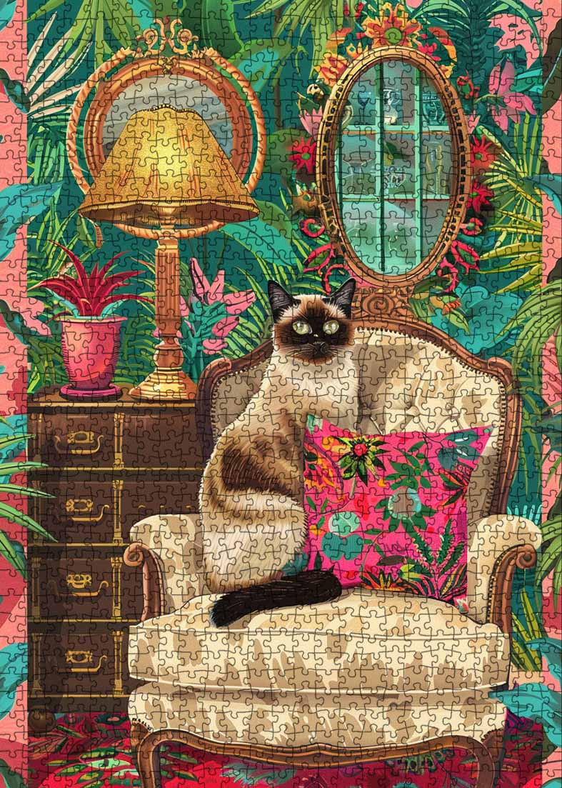 tucocoo-sophisticated-cat-armchair-puzzle-1000-teile-katze image 2