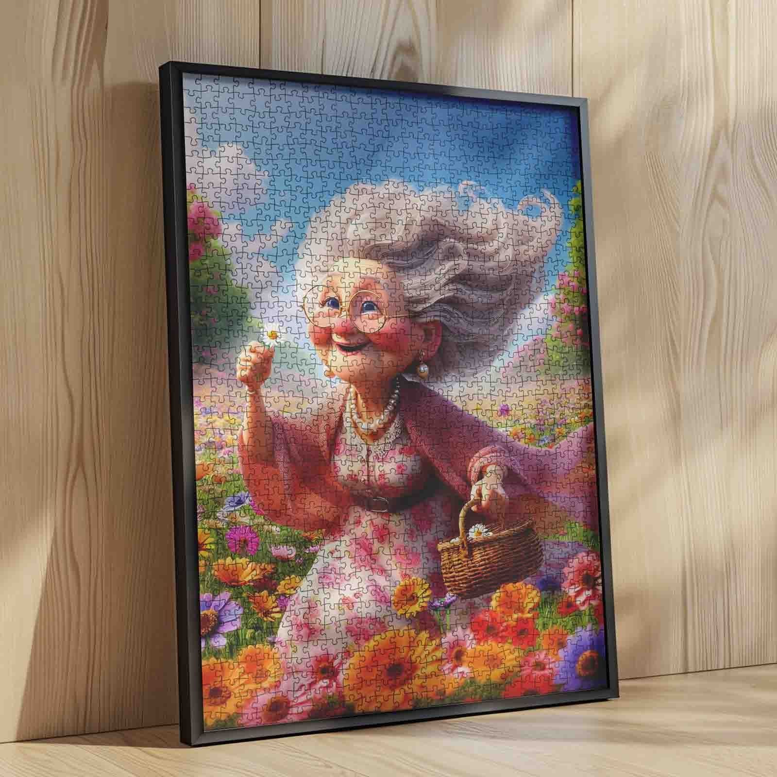 tucocoo-flower-field-grandma-puzzle-1000-teile-blumenwiese image 4