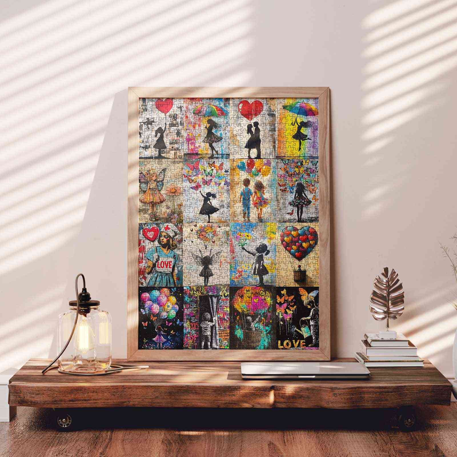 tucocoo-silhouette-love-graffiti-puzzle-1000-teile-collage image 3