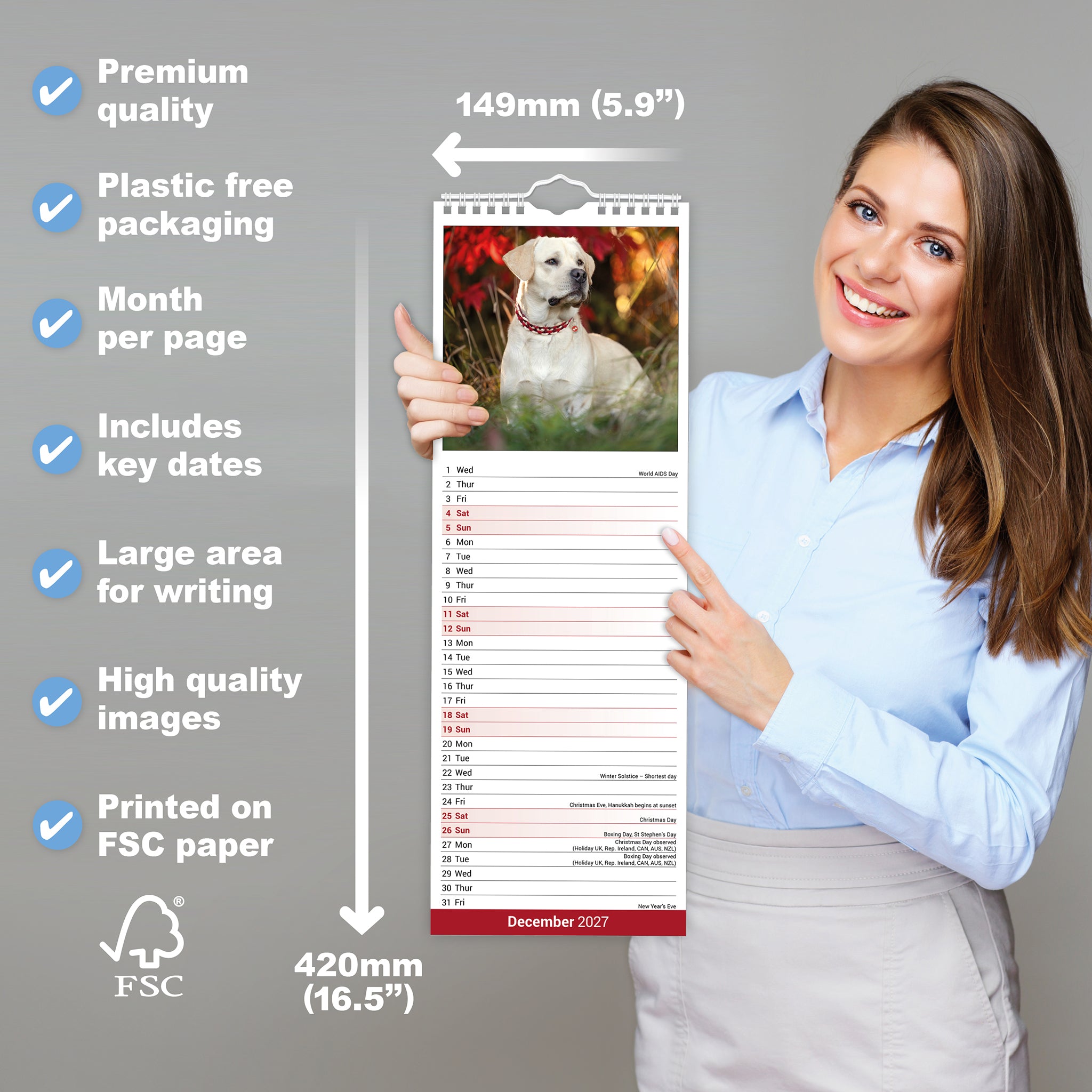 otter-house-labrador-retriever-slim-kalender-2027-hund image 4