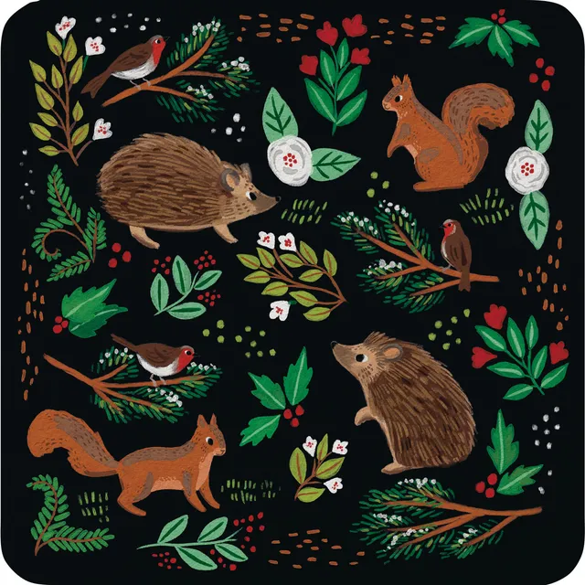 otter-house-christmas-woodland-animals-weihnachtskarten-10er-pack-charity image 1