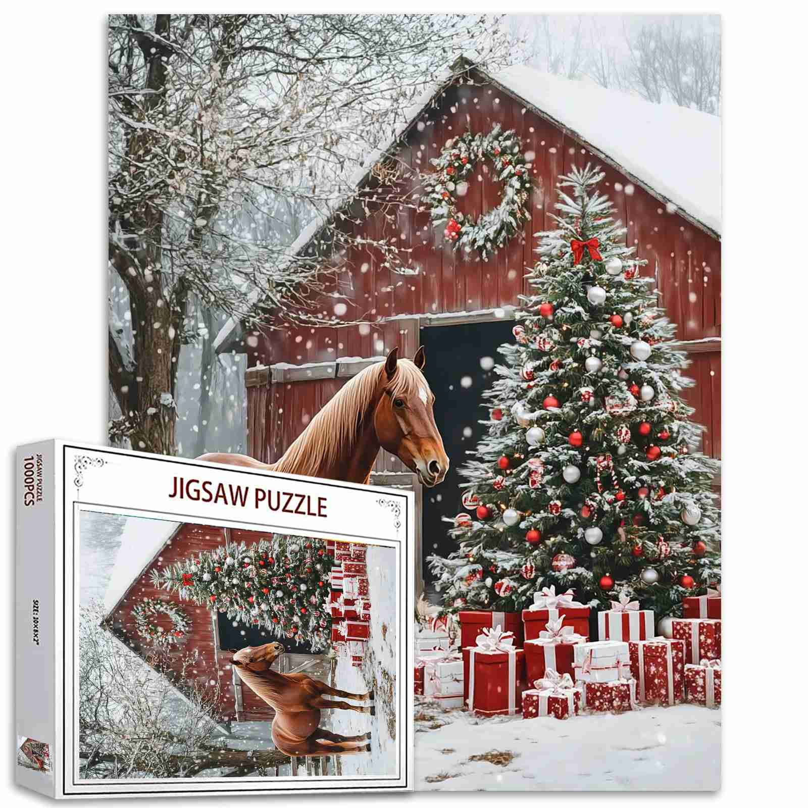 tucocoo-christmas-barn-puzzle-1000-teile-weihnachten image 1