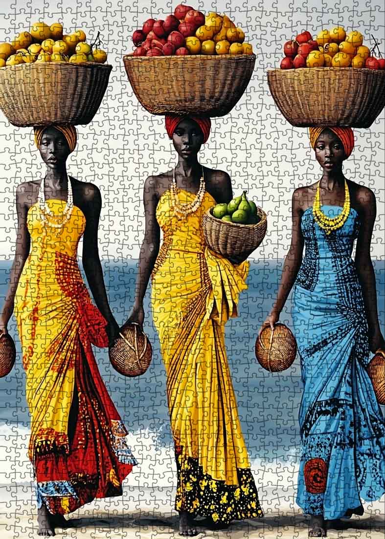 tucocoo-african-women-fruit-carriers-puzzle-1000-teile image 2