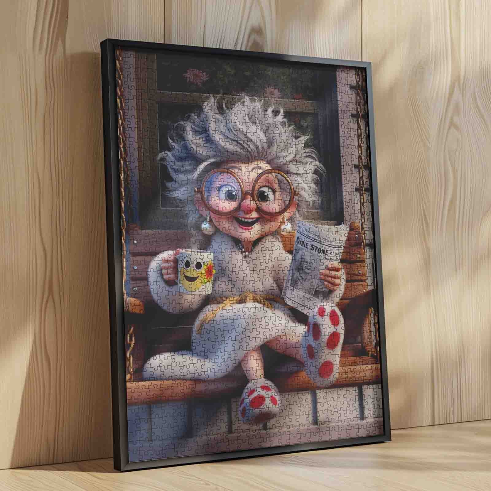 tucocoo-jigsaw-puzzles-cozy-morning-granny-reading-puzzle-1000-teile image 4