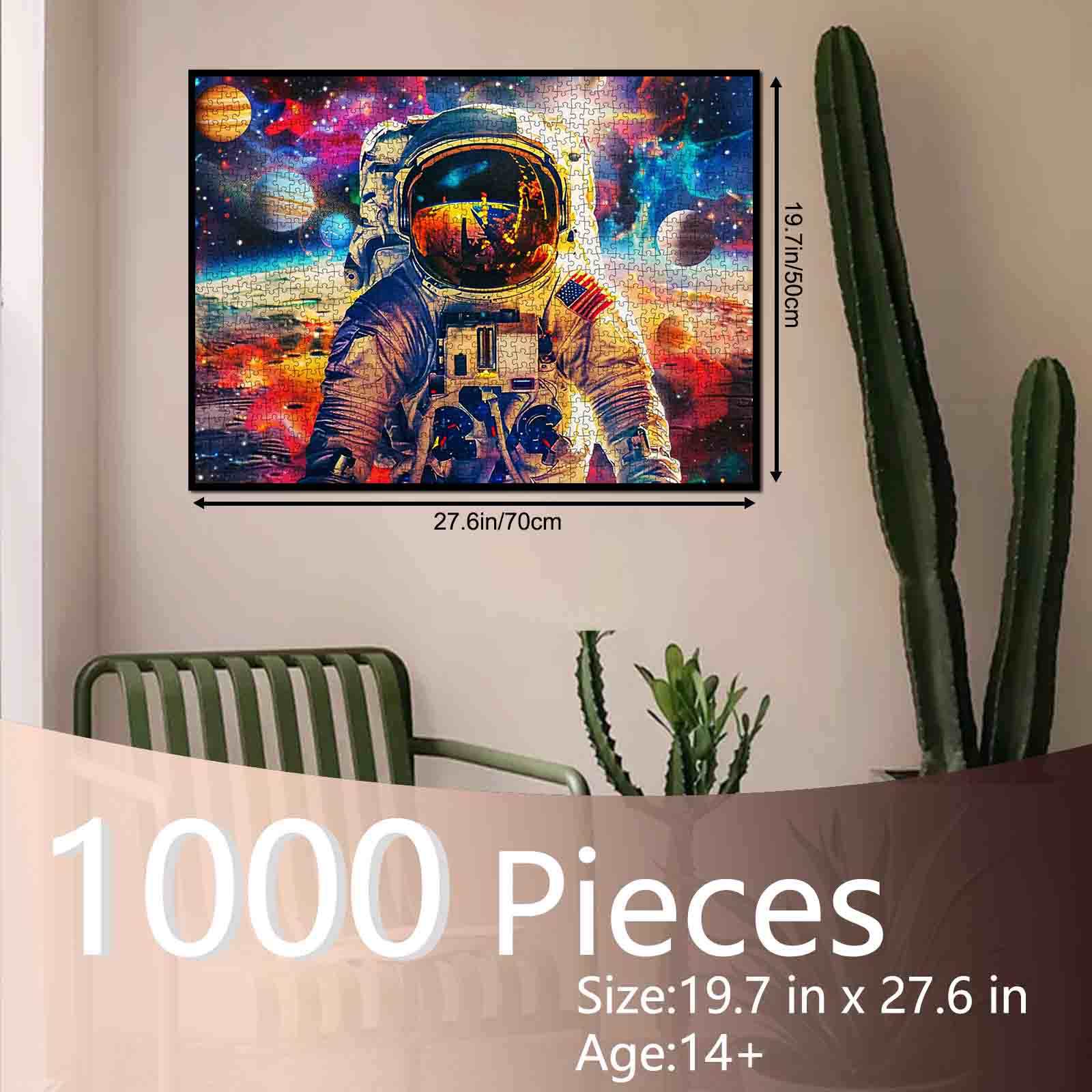 tucocoo-astronaut-shining-golden-sunlight-puzzle-1000-teile-space image 5