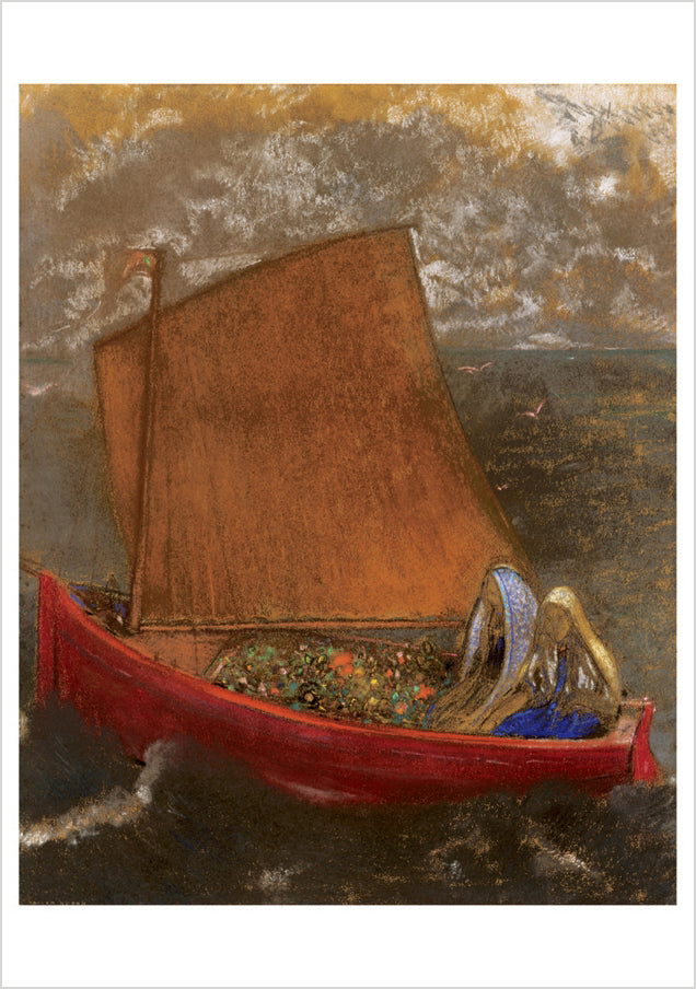 pomegranate-odilon-redon-yellow-sail-blanko-karte-kunstmotiv image 1