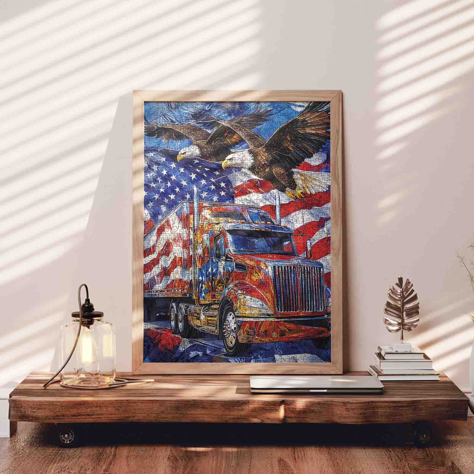 tucocoo-american-eagle-freedom-truck-puzzle-1000-teile-adler image 3