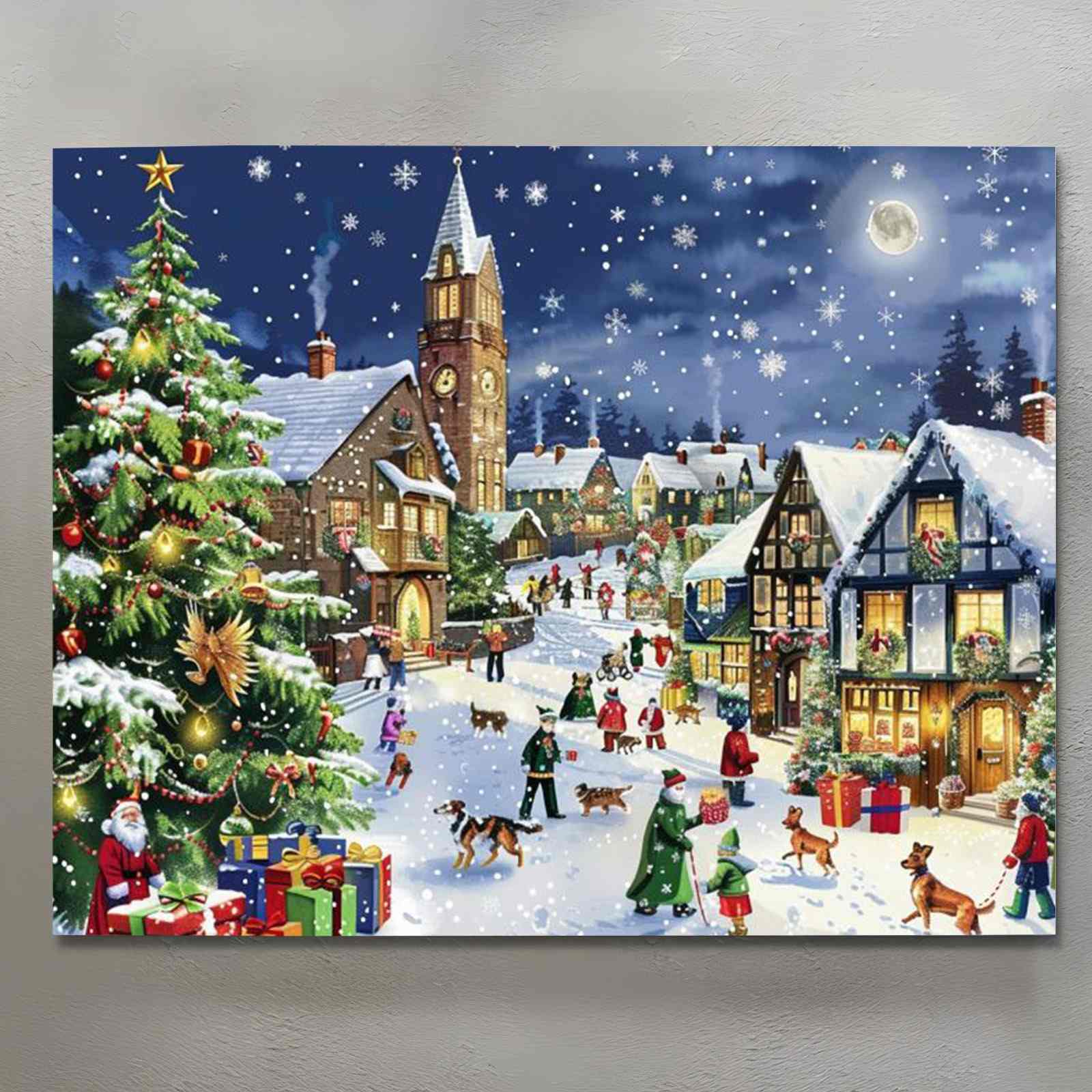 tucocoo-festive-christmas-village-leinwandbild-weihnachten image 2