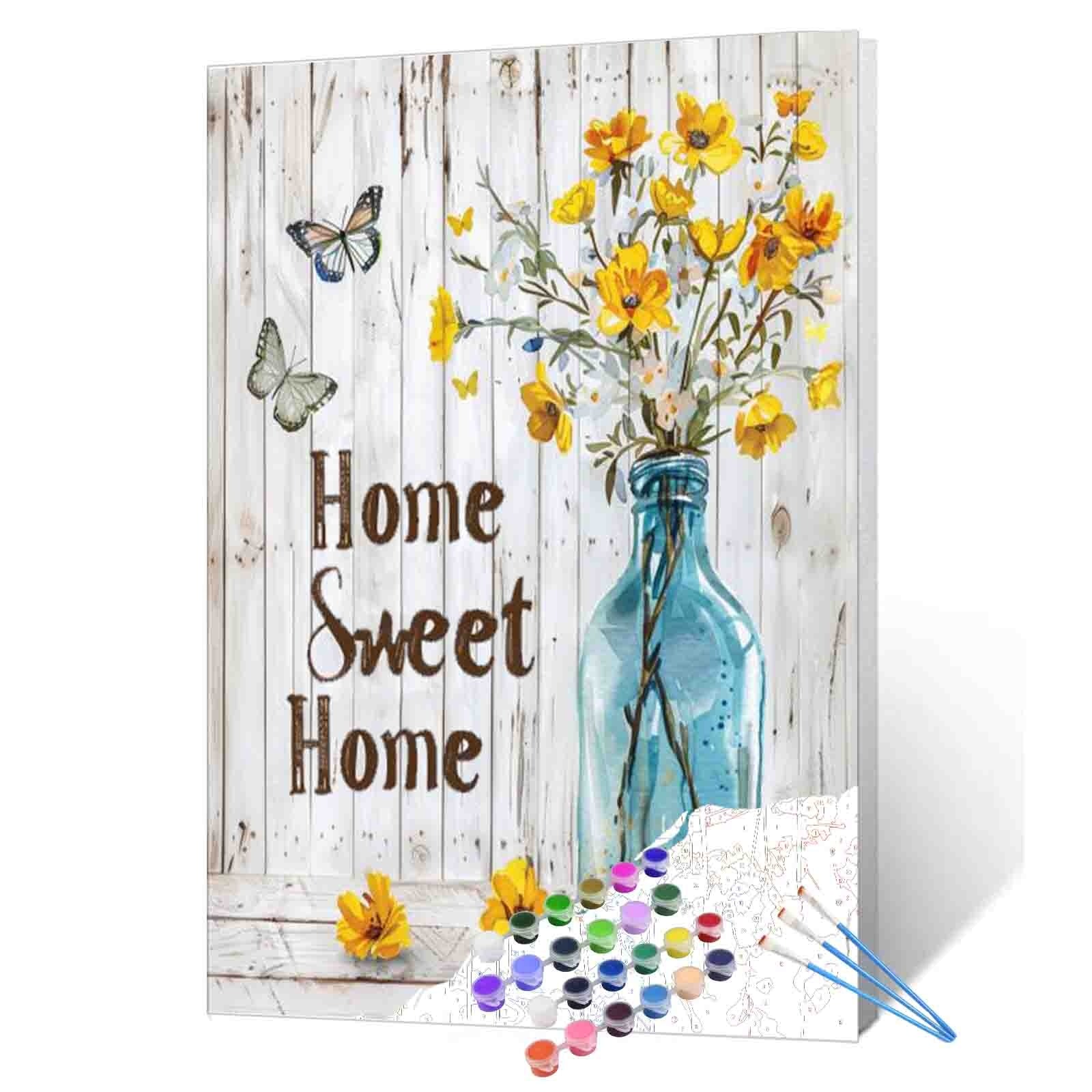 tucocoo-paint-by-numbers-home-sweet-home-malen-nach-zahlen-40x50-blumen image 1