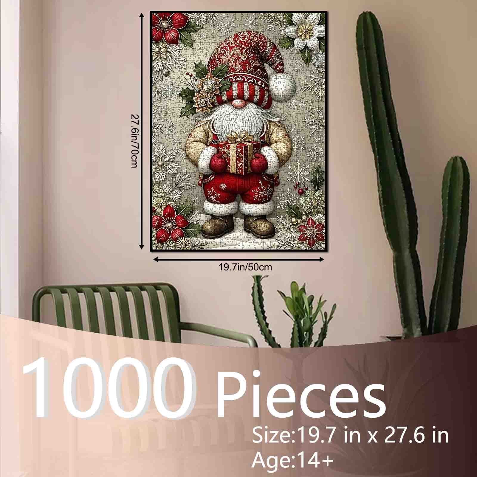 tucocoo-santa-gnome-with-gift-puzzle-1000-teile-weihnachten image 5