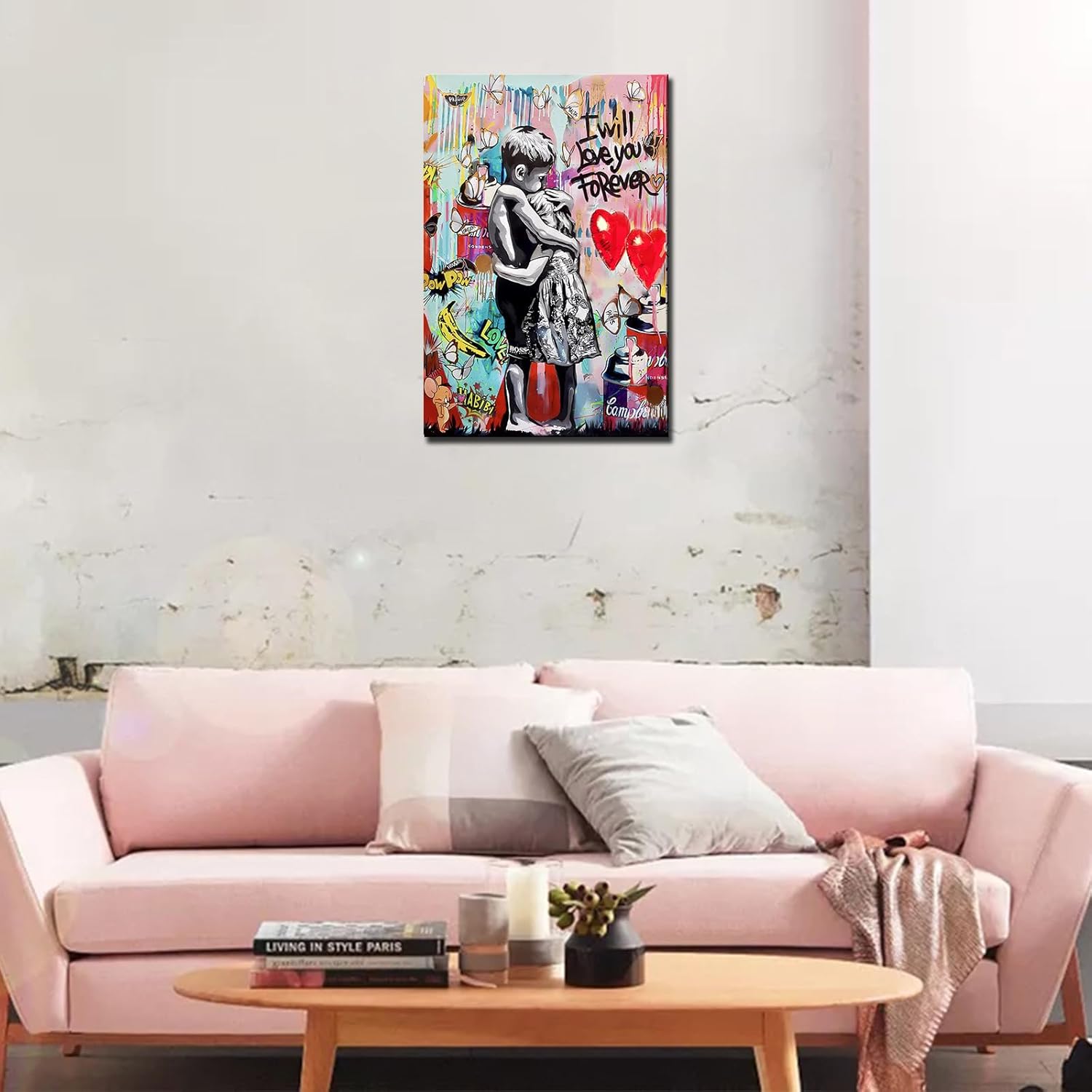tucocoo-banksy-little-boy-and-girl-leinwandbild-30x40cm image 2