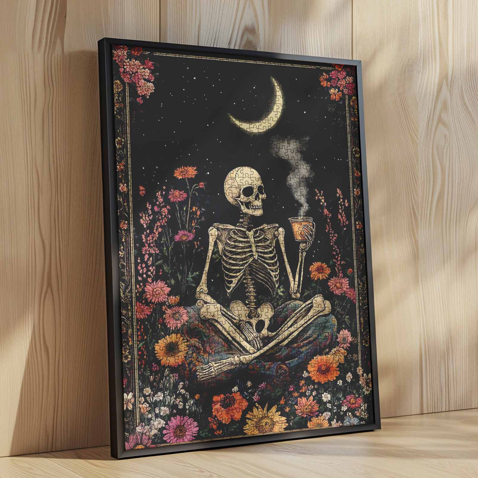 tucocoo-moonlit-skeleton-puzzle-1000-teile-mond image 4
