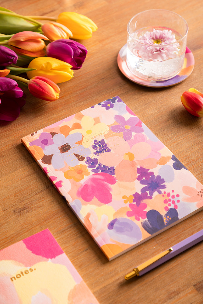 all-the-ways-to-say-flower-garden-notizbuch-a5-goldfolie image 2