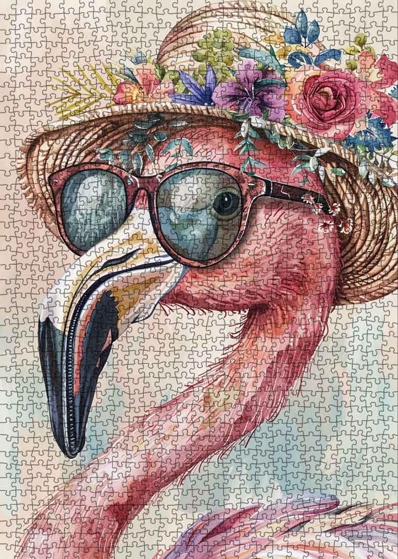 tucocoo-flamingo-flower-crown-puzzle-1000-teile image 2