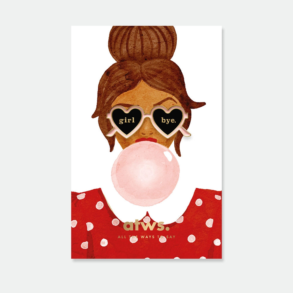 all-the-ways-to-say-girl-bye-emaille-pin-herzbrille-rosa image 1