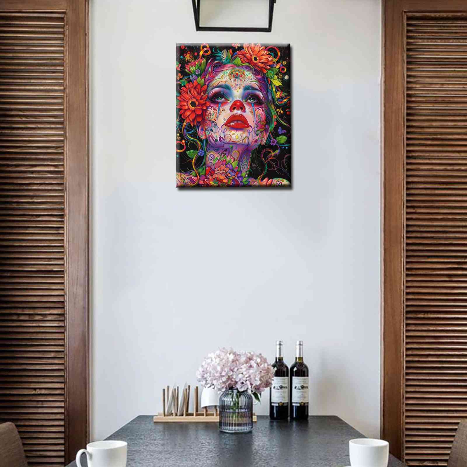 tucocoo-paint-by-numbers-floral-fantasy-woman-malset-40x50 image 3