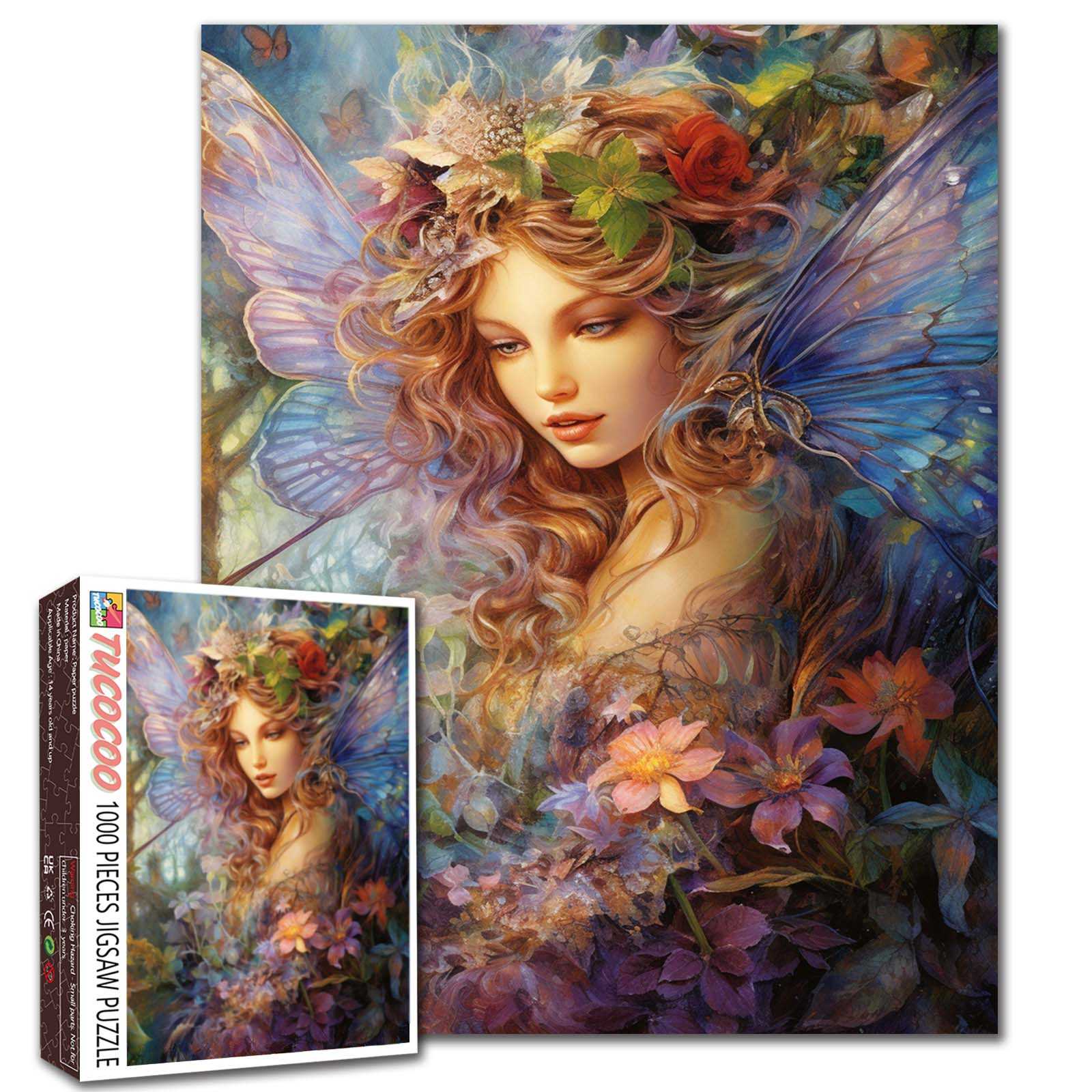 tucocoo-floral-winged-fairy-puzzle-1000-teile-fee image 1