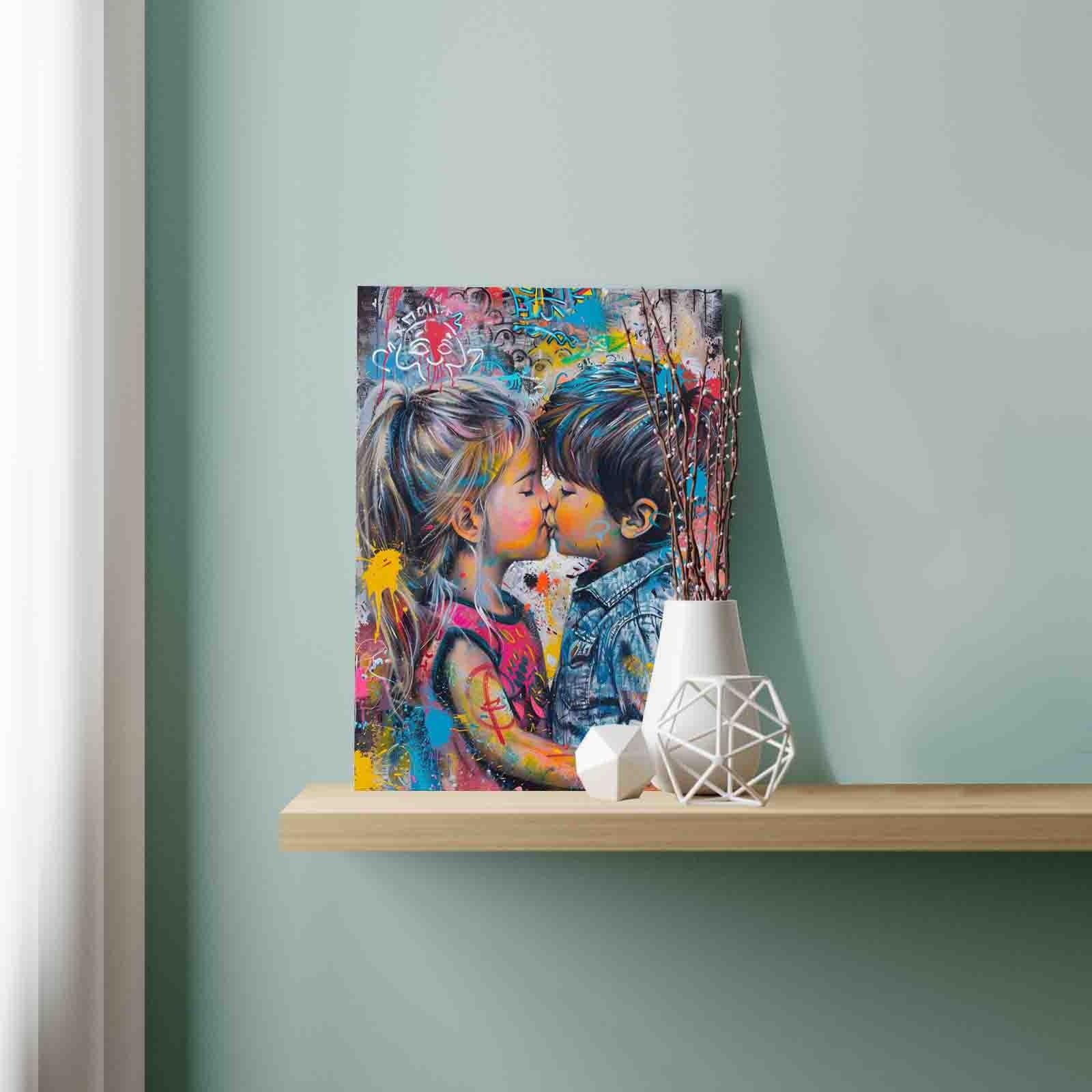 tucocoo-graffiti-style-kiss-malen-nach-zahlen-ohne-rahmen image 3