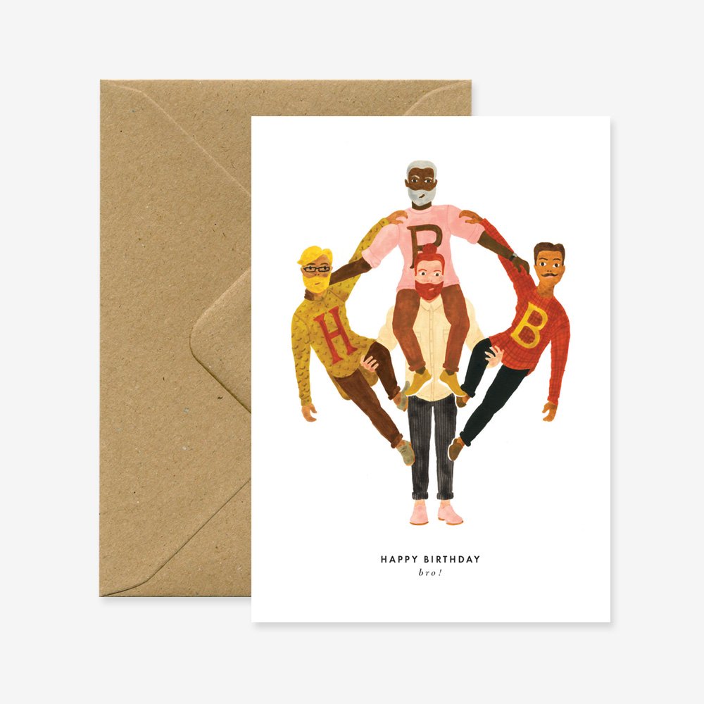 all-the-ways-to-say-birthday-bro-geburtstagskarte-bruder-a6 image 1