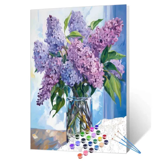 tucocoo-paint-by-numbers-flieder-vase-malset-40x50 image 1