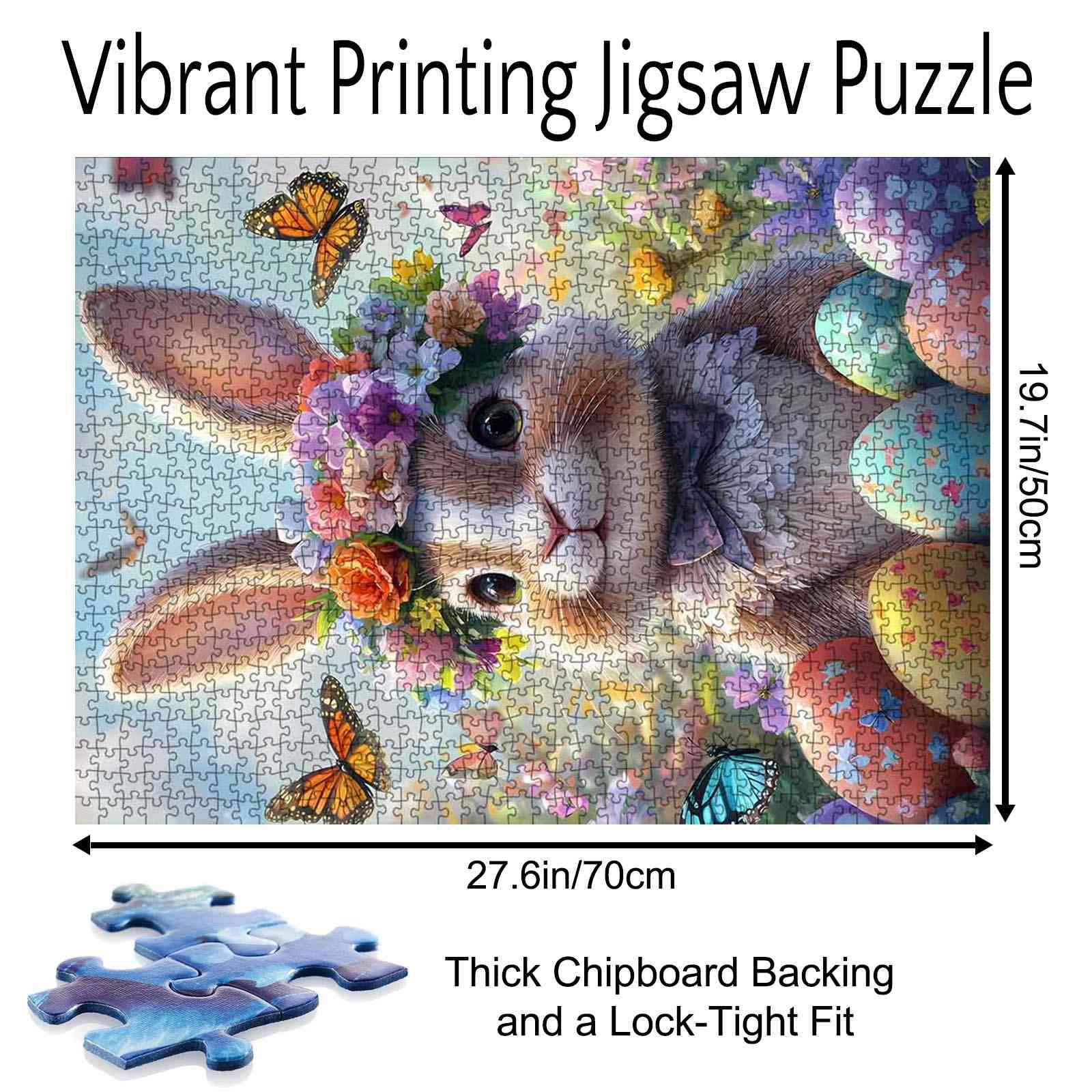 tucocoo-hase-mit-blumenkranz-puzzle-1000-teile-ostern image 5