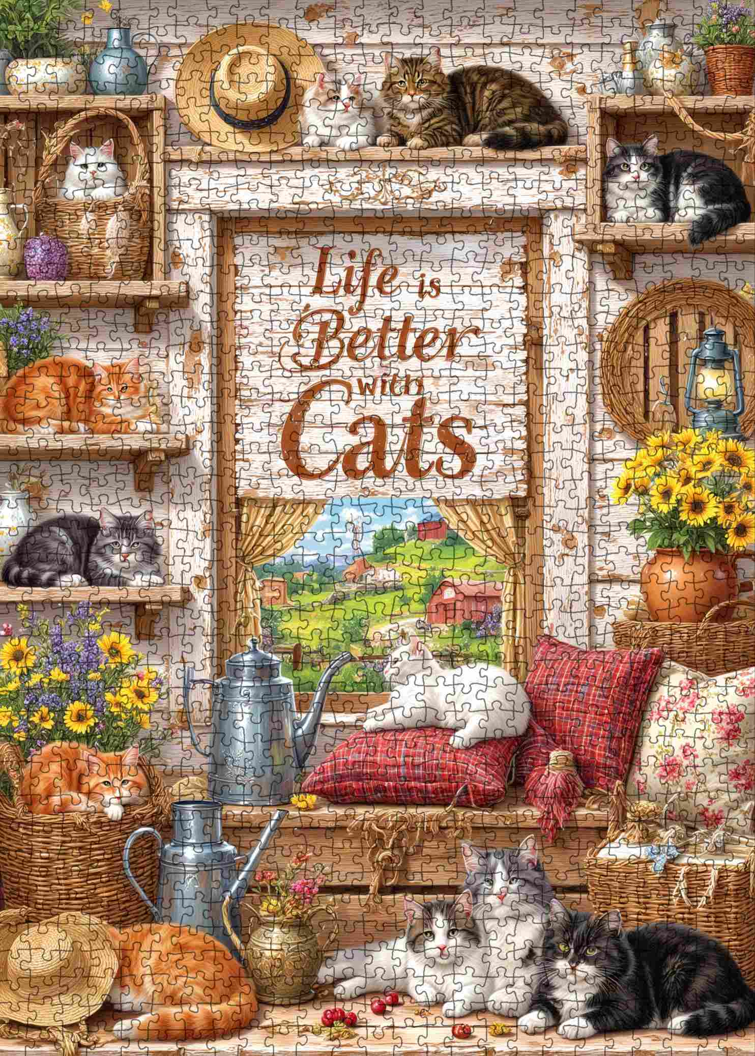 tucocoo-jigsaw-puzzles-life-better-with-cats-puzzle-1000-teile-katzen image 2