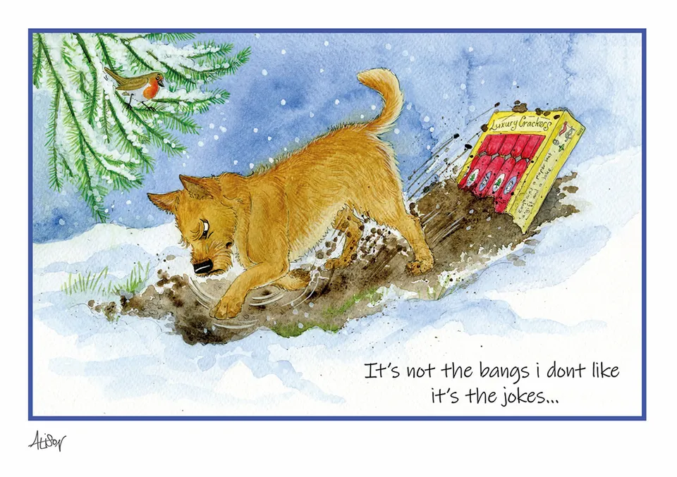 otter-house-alison-s-animals-weihnachtskarte-lustig image 1