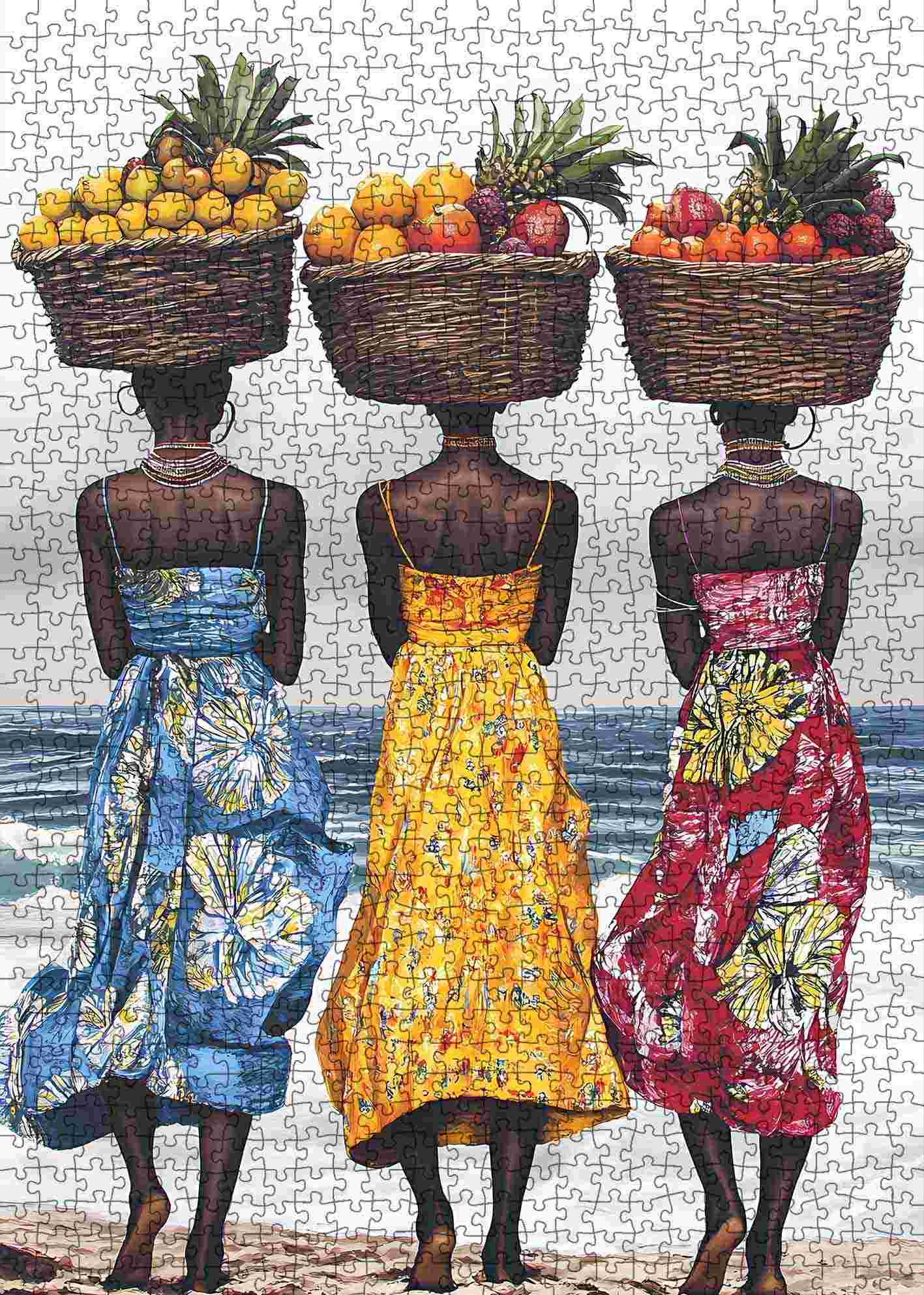 tucocoo-tropical-fruit-carriers-puzzle-1000-teile-frauen image 2