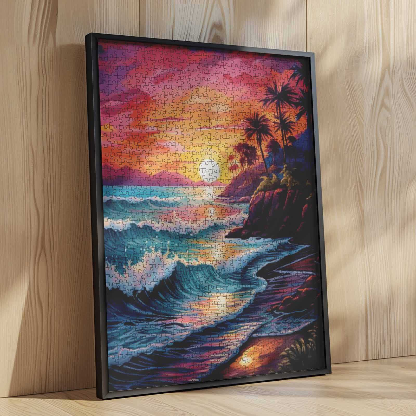 tucocoo-tropical-sunset-shore-puzzle-1000-teile-strand image 4