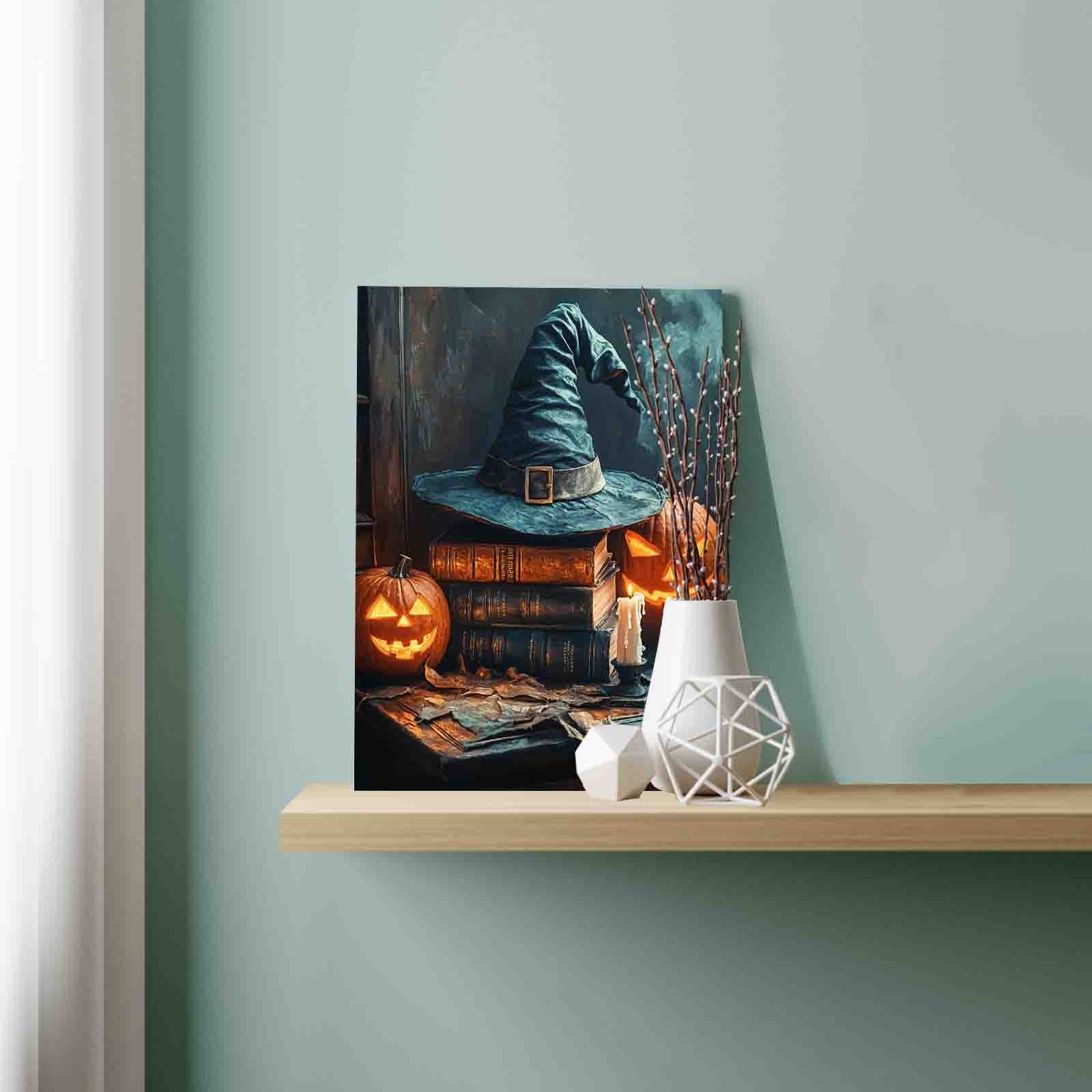 tucocoo-paint-by-numbers-witch-hat-and-pumpkins-malen-nach-zahlen-40x50 image 3