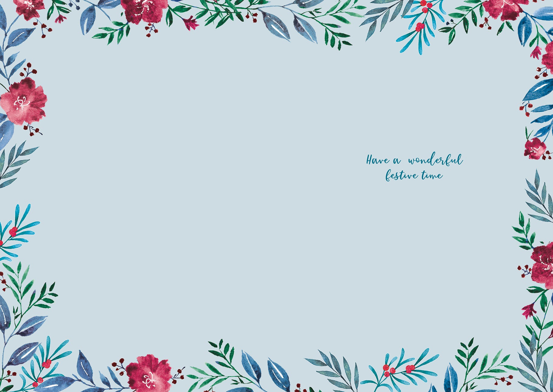 otter-house-christmas-weihnachtskarte-to-both-of-you-floral image 2