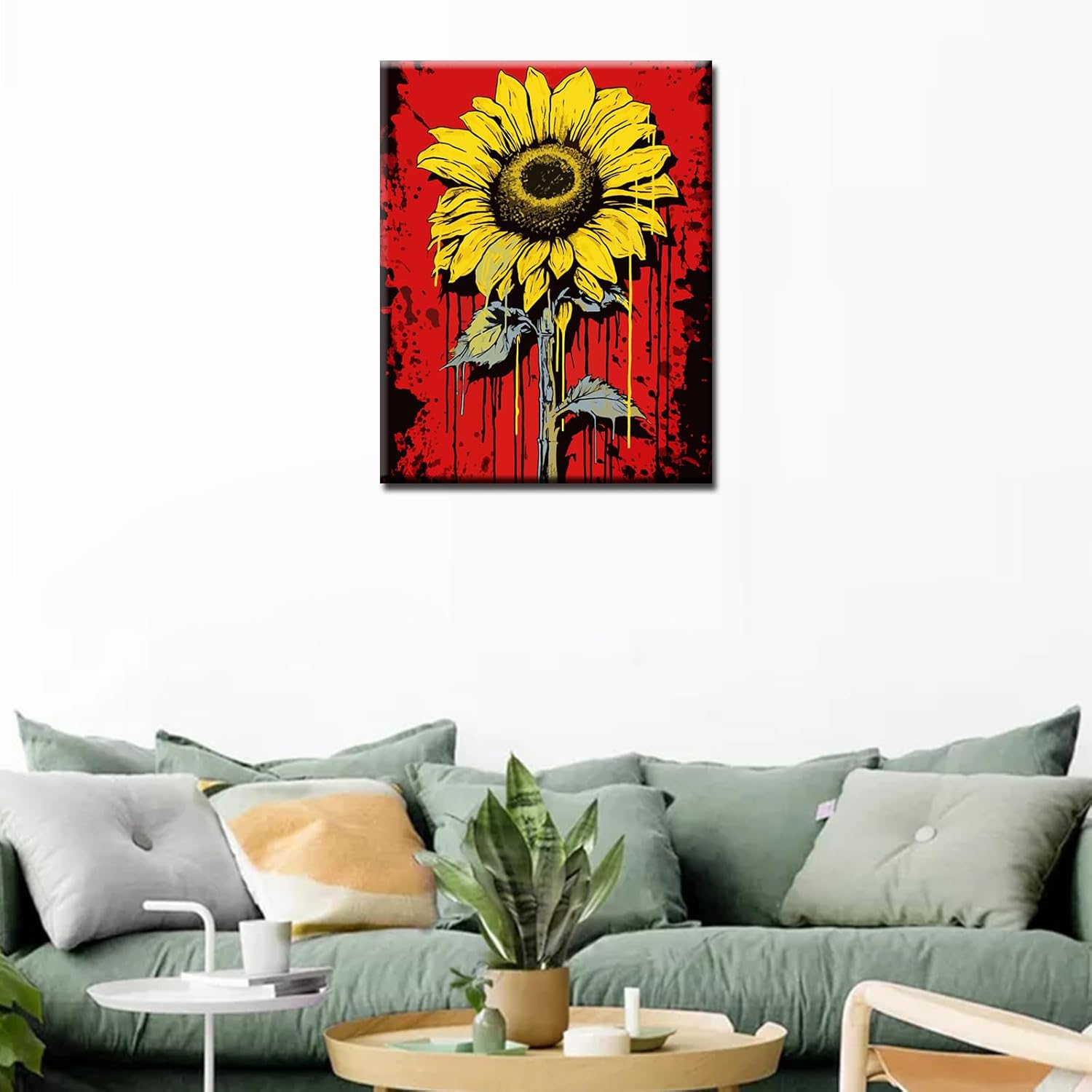 tucocoo-sunflower-graffiti-malen-nach-zahlen-40x50-blumen image 2