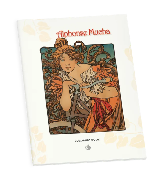 pomegranate-alphonse-mucha-malbuch-jugendstil-frauen image 1