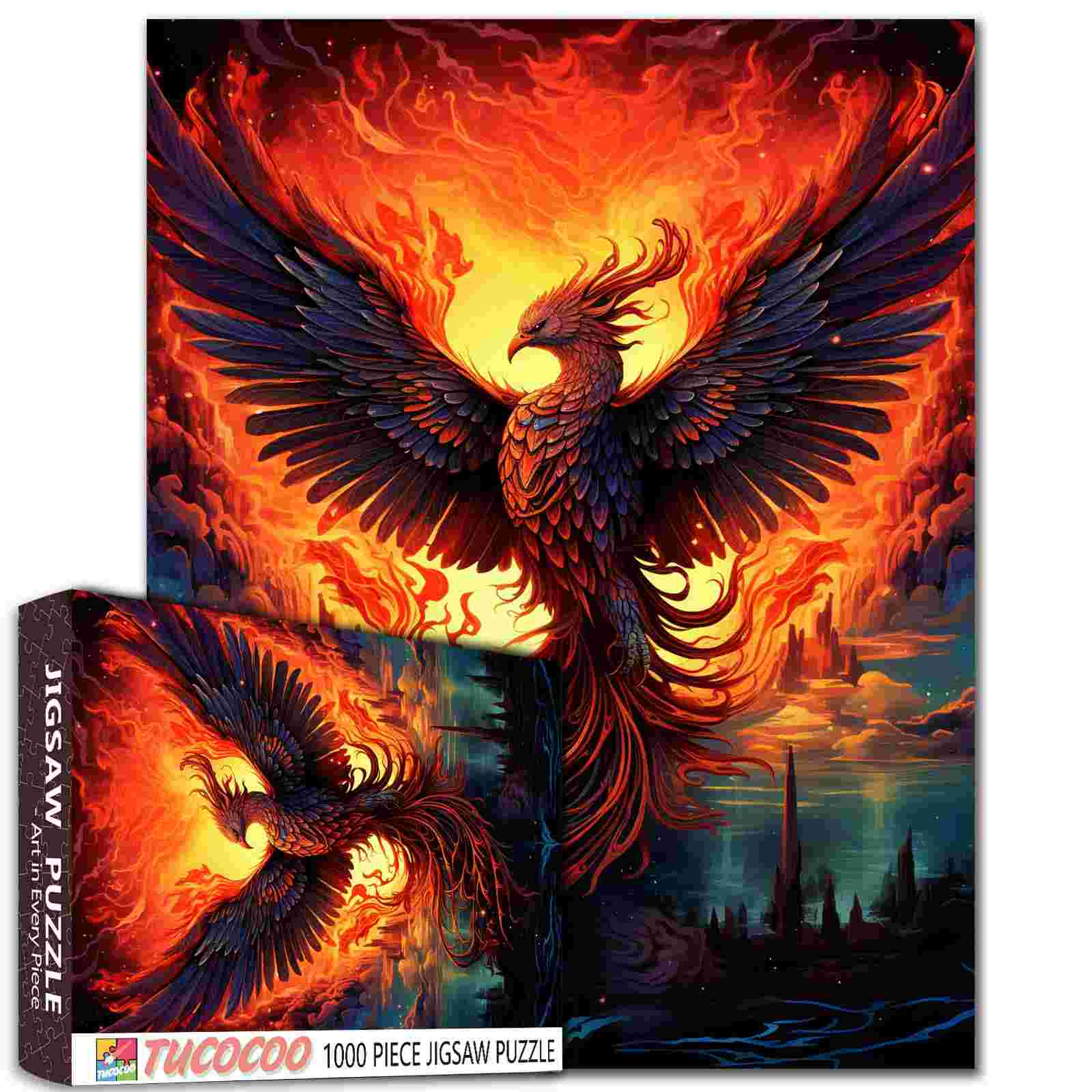 tucocoo-phoenix-rising-puzzle-1000-teile-ph-nix image 1