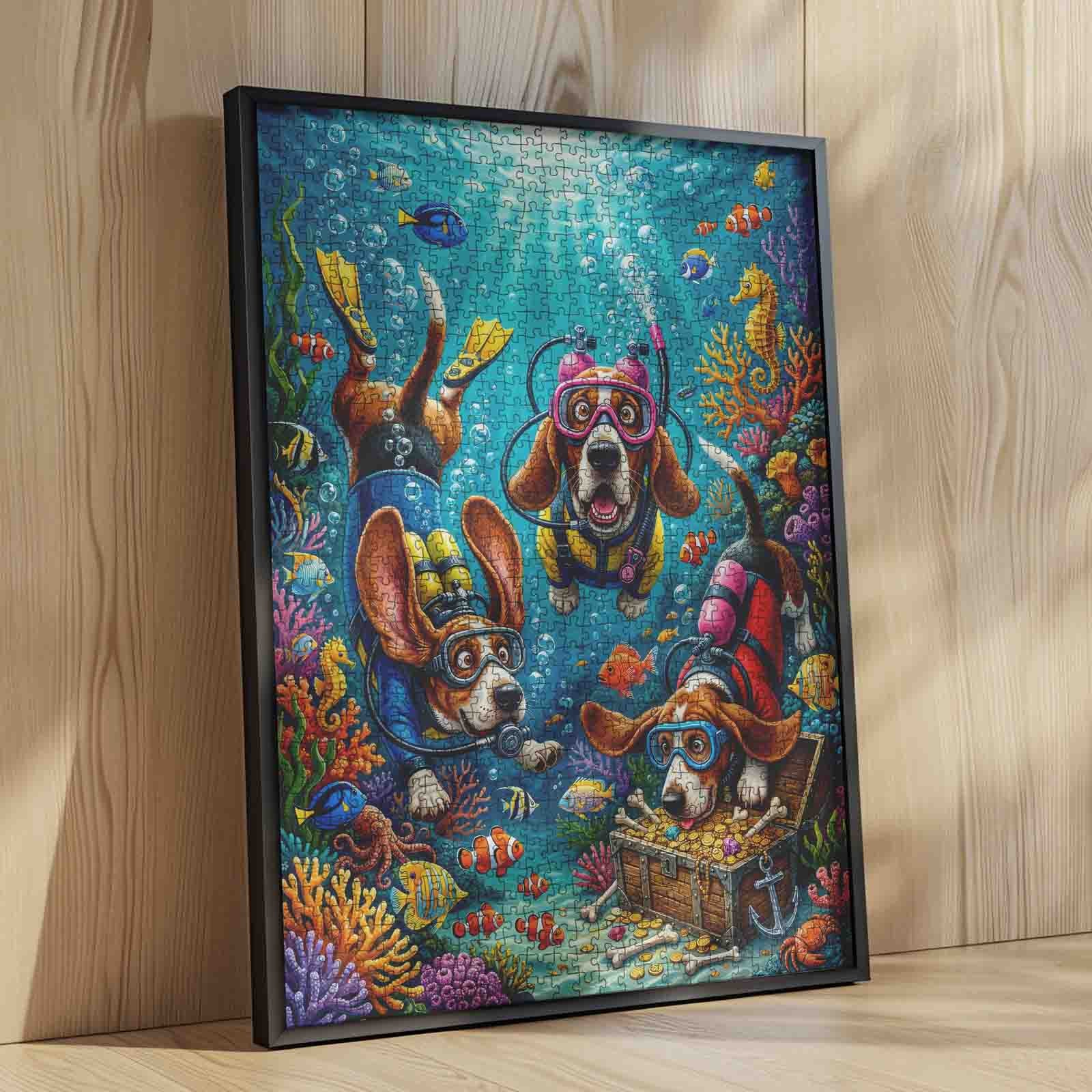 tucocoo-jigsaw-puzzles-scuba-dogs-puzzle-1000-teile-unterwasser-hunde image 4