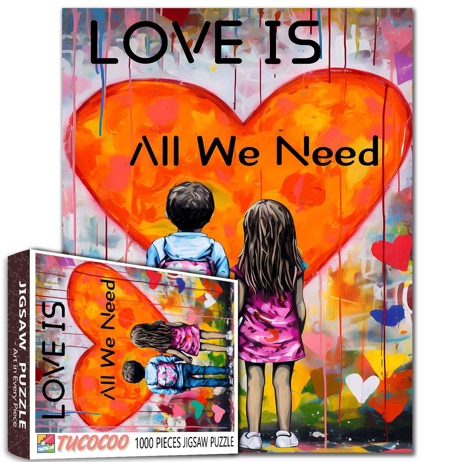 tucocoo-love-is-all-we-need-puzzle-1000-teile-herz image 1