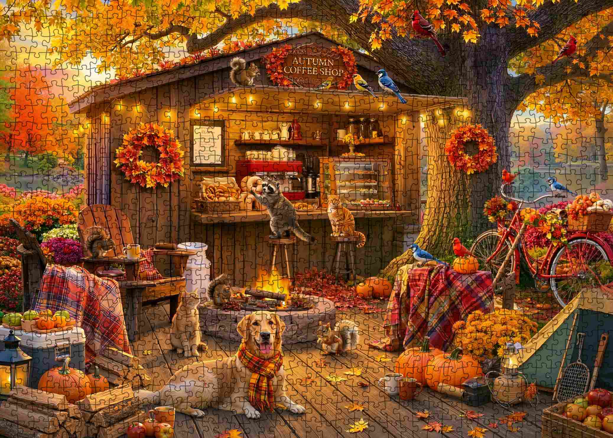 tucocoo-autumn-coffee-shop-retreat-puzzle-1000-teile-herbst image 2