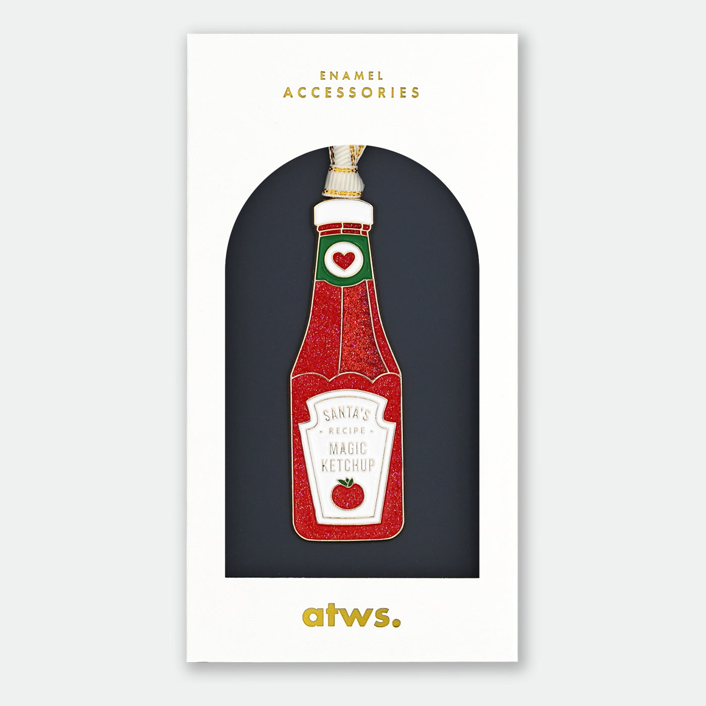 all-the-ways-to-say-santa-s-ketchup-christbaumschmuck-emaille image 1