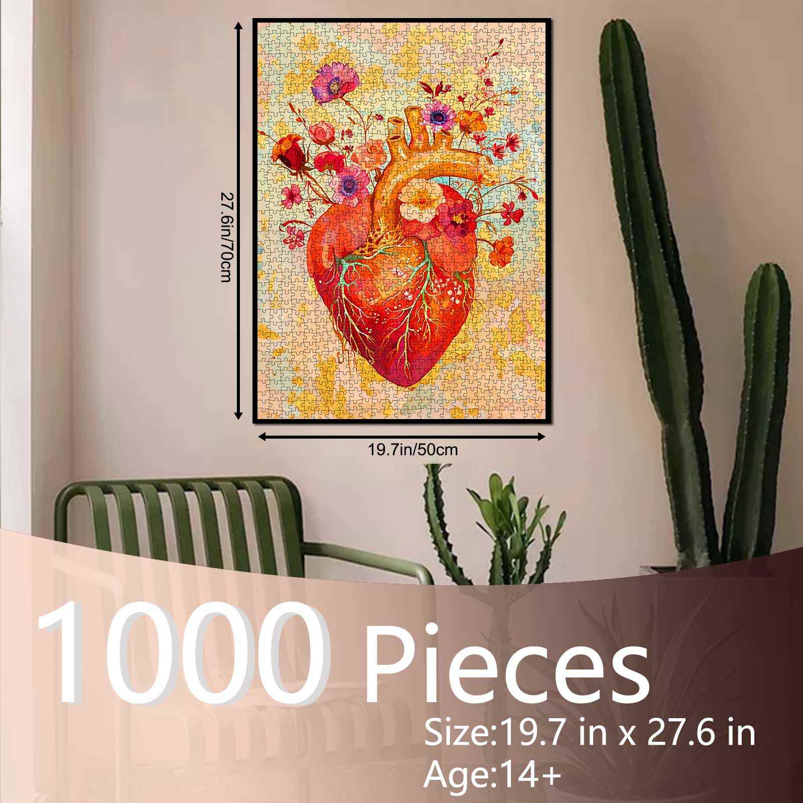 tucocoo-jigsaw-blooming-heart-puzzle-1000-teile-herz-blumen image 5