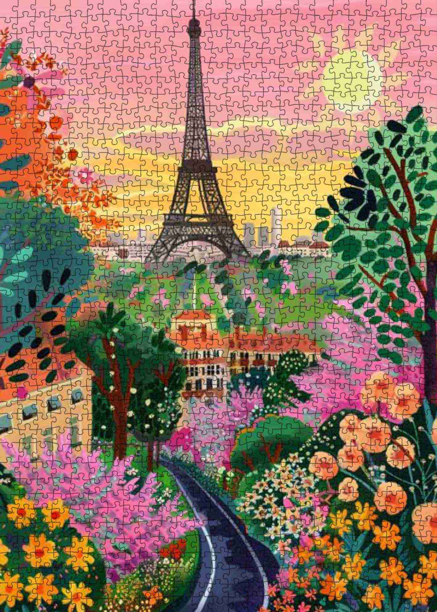 tucocoo-paris-in-bloom-puzzle-1000-teile-eiffelturm image 2