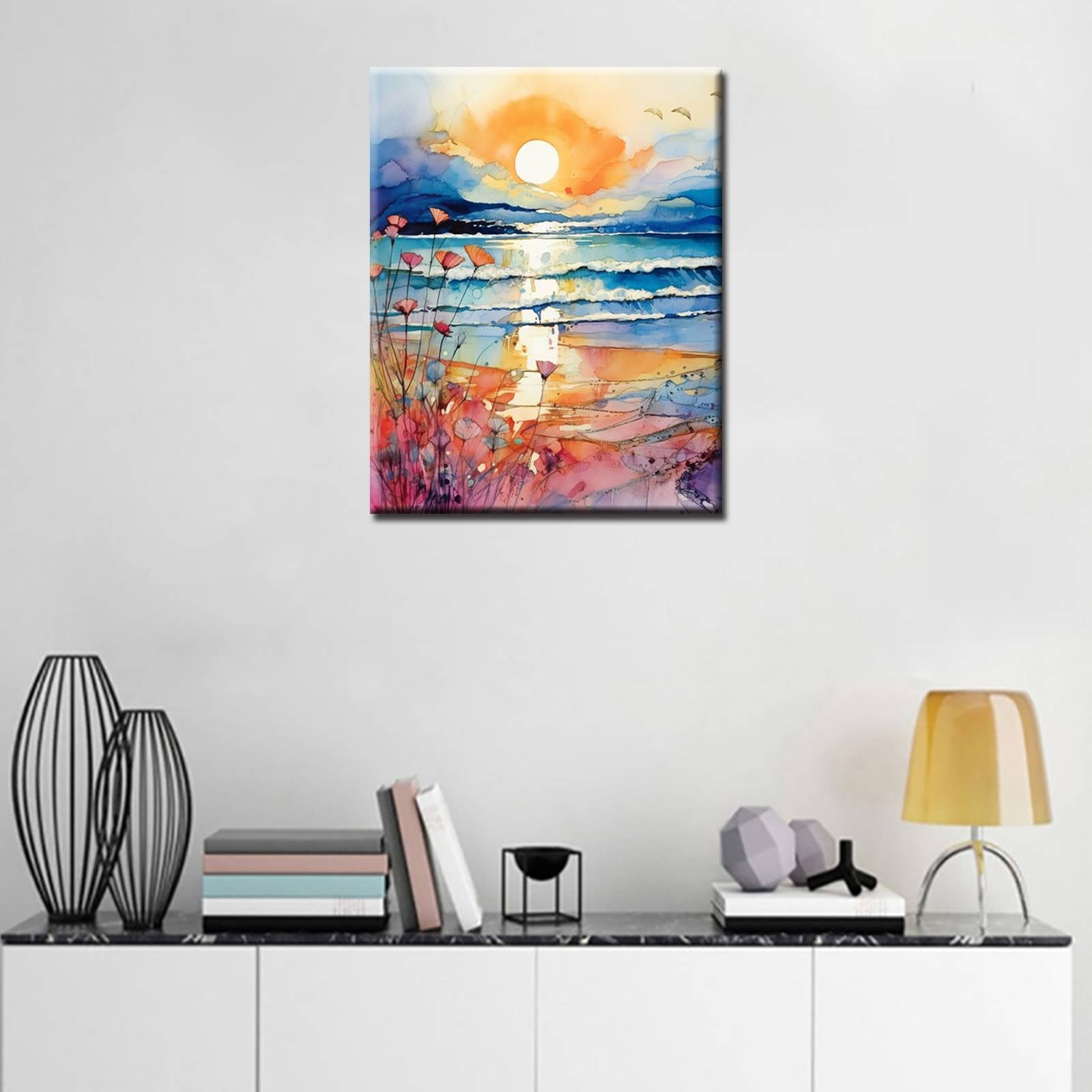 tucocoo-tranquil-sunset-waves-malen-nach-zahlen-ohne-rahmen image 3