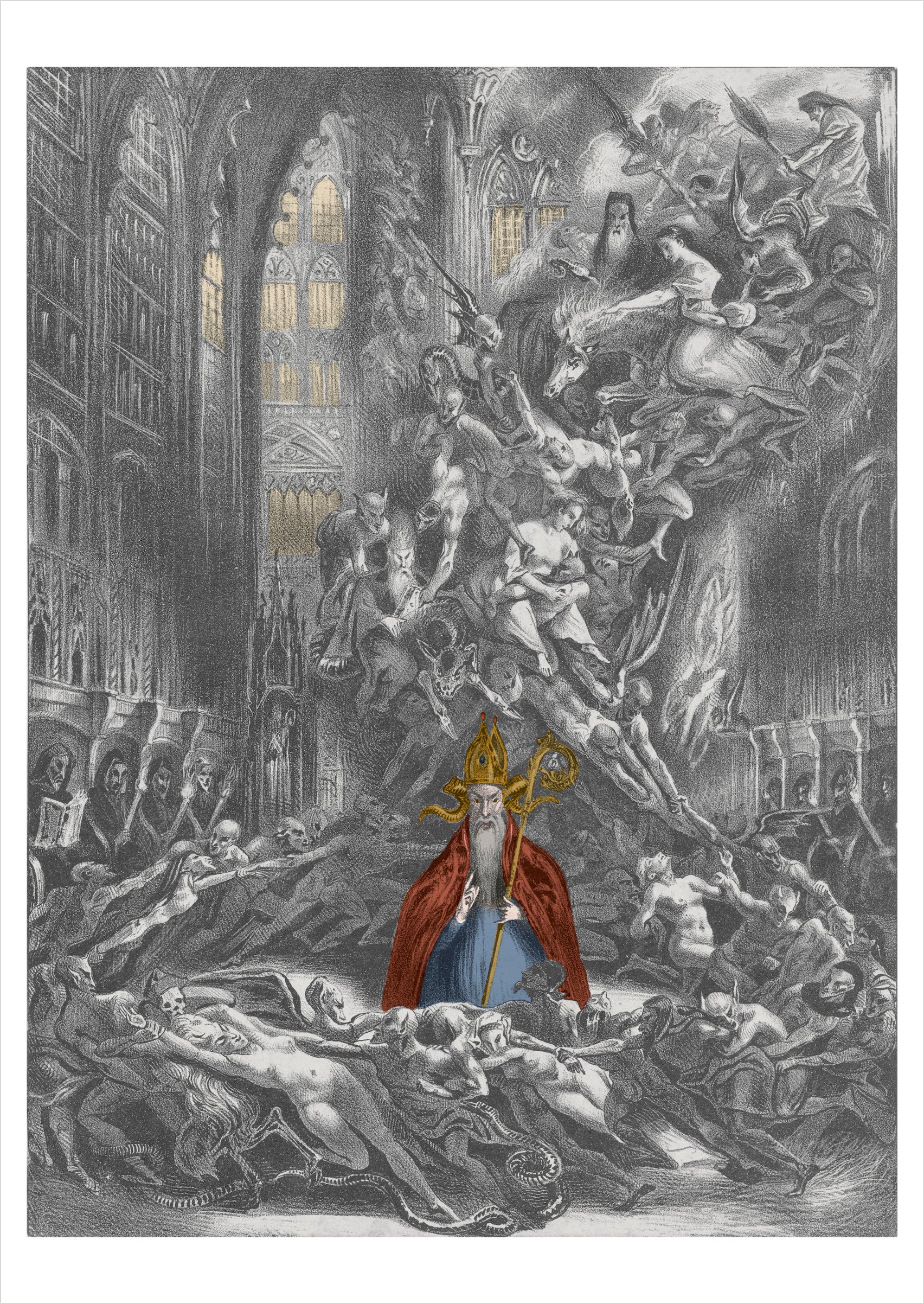 pomegranate-louis-boulanger-witches-sabbath-postkarte-hexen image 1