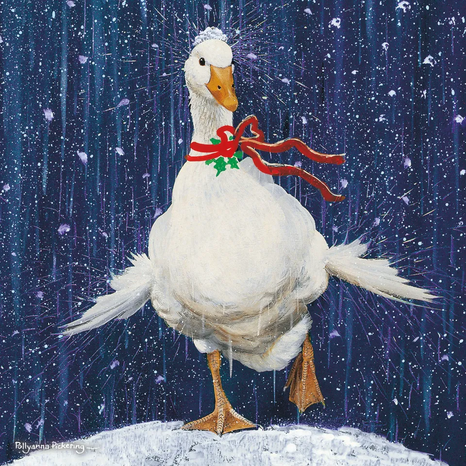 otter-house-christmas-goose-weihnachtskarten-10er-pack-charity image 1