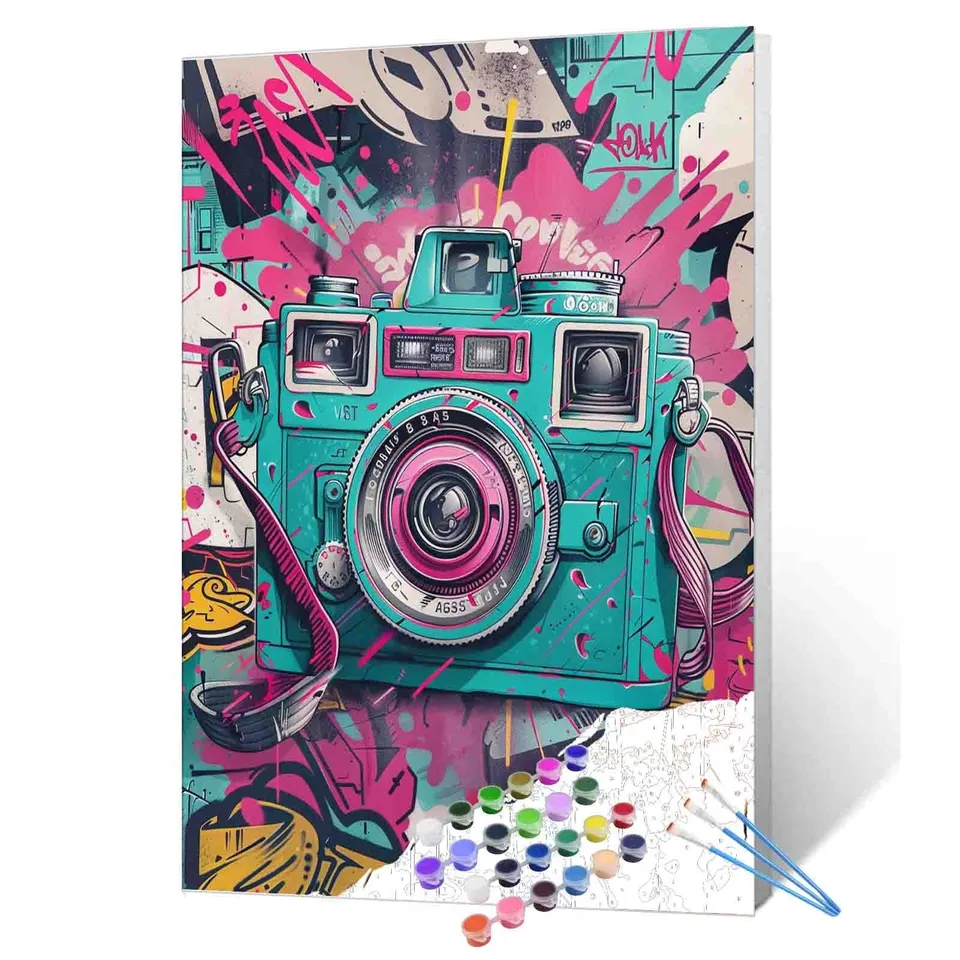tucocoo-graffiti-retro-camera-malen-nach-zahlen-40x50cm-ohne-rahmen image 1