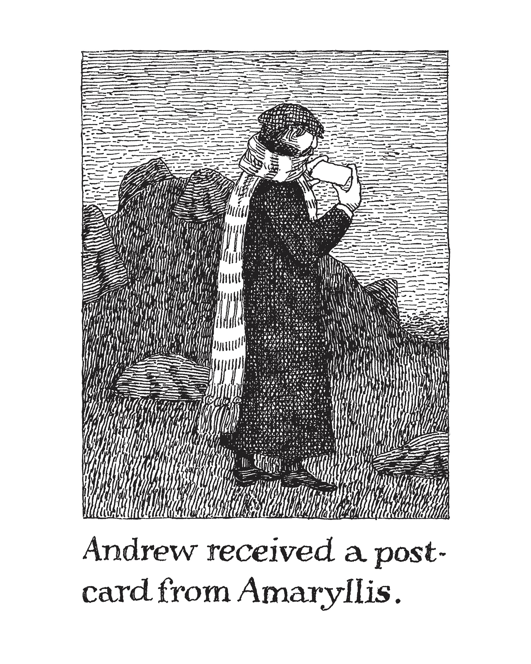 pomegranate-edward-gorey-helpless-doorknob-mini-kalender-2027 image 2