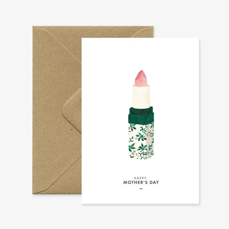 all-the-ways-to-say-lipstick-gru-karte-a6-muttertag-2 image 1