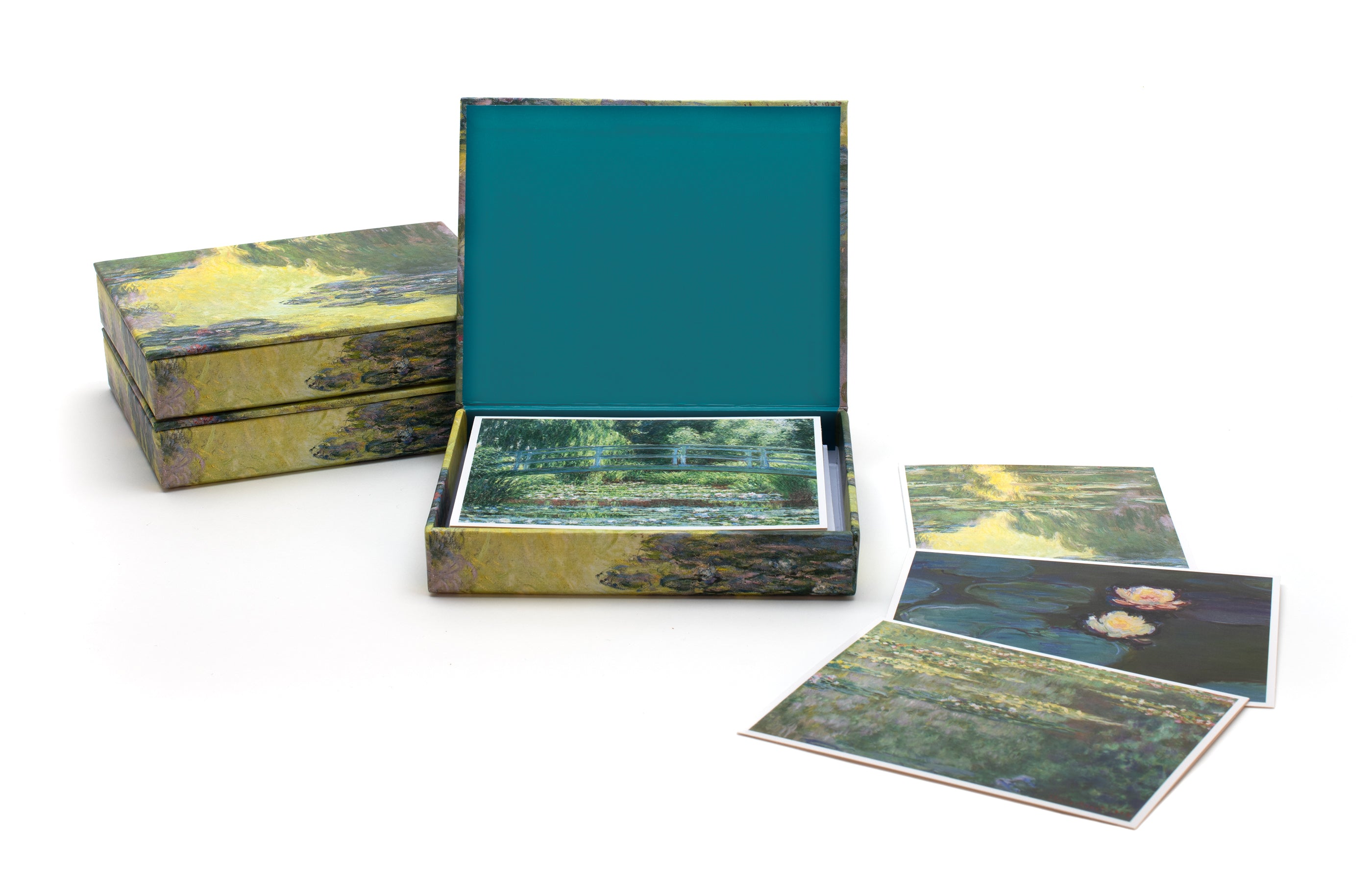 pomegranate-claude-monet-lily-pond-briefkarten-seerosen-box image 1