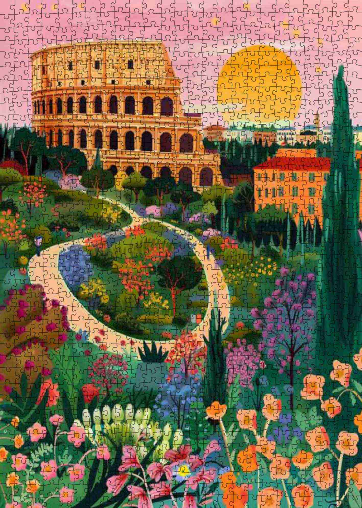 tucocoo-colosseum-sunset-garden-puzzle-1000-teile-rom image 2