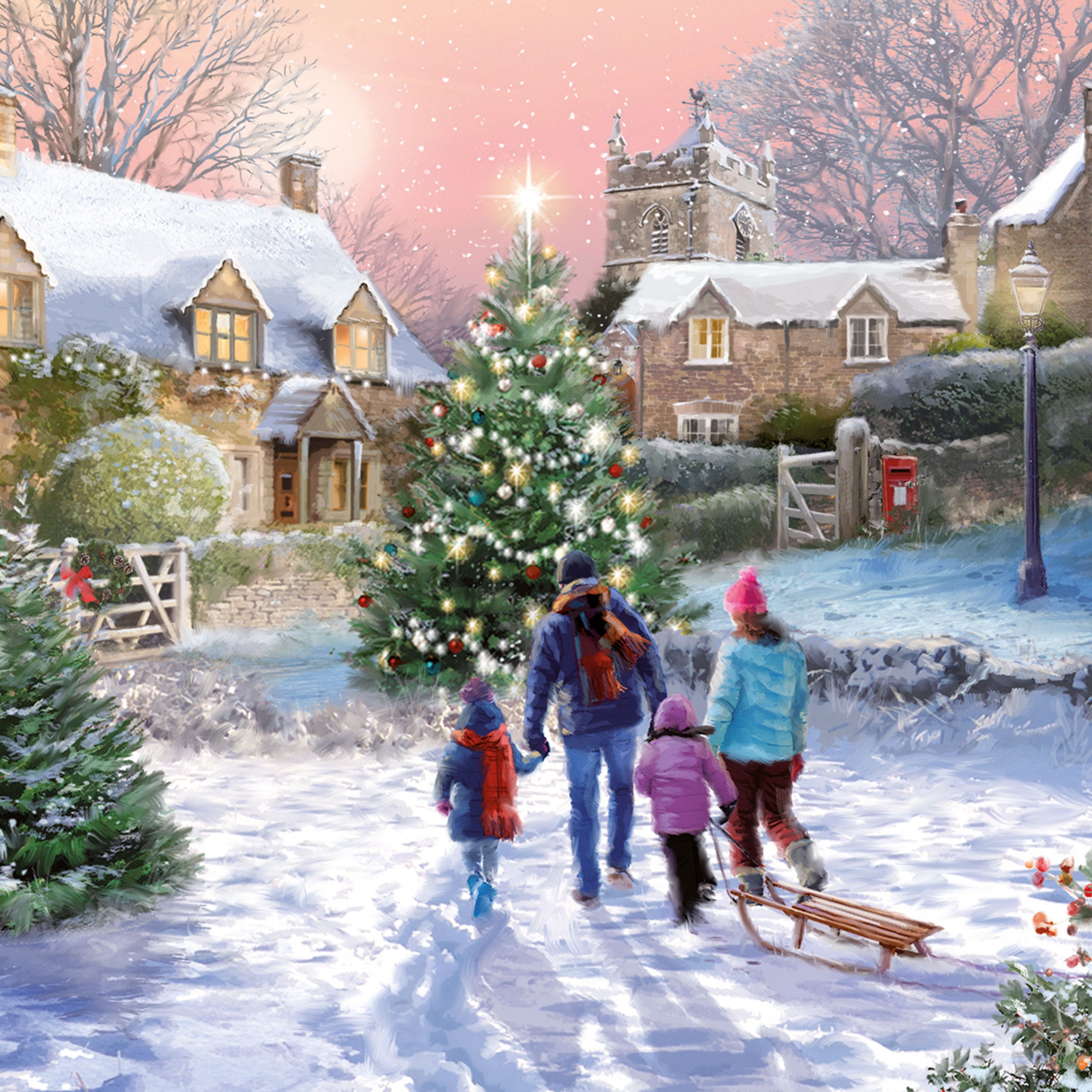 otter-house-christmas-wander-weihnachtskarten-set-charity image 1